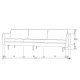 WOOOD Rodeo 3-seters sofa - pistasjflyel
