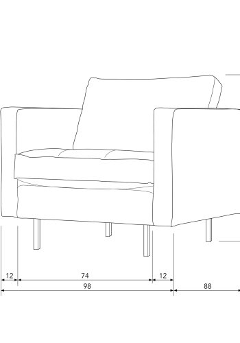 WOOOD Rodeo lenestol - pistasjflyel