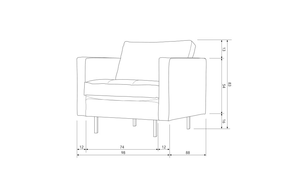 WOOOD Rodeo lenestol - pistasjflyel
