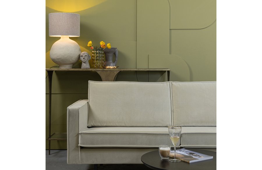 WOOOD Rodeo sofa, med hyre sjeselong - pistasjflyel