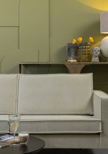 WOOOD Rodeo sofa, med venstre sjeselong - pistasjflyel