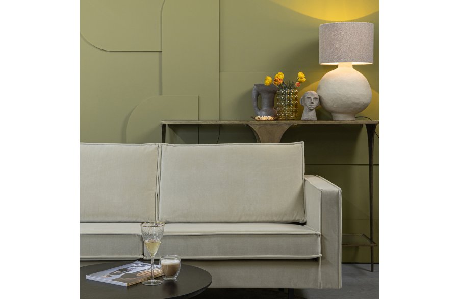 WOOOD Rodeo sofa, med venstre sjeselong - pistasjflyel