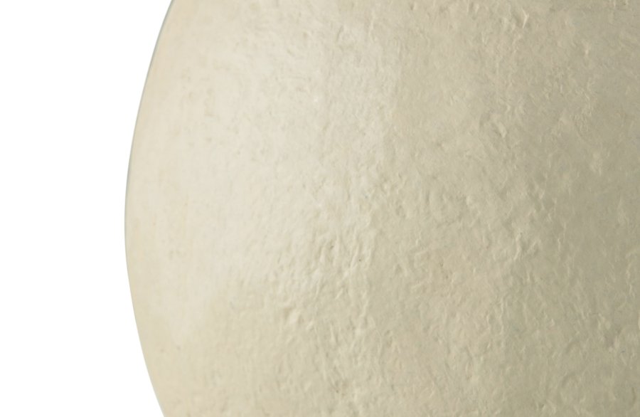 Tischlampe der WOOOD Collection, handgeformt – natürliches Pappmaché (H:53)