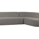 WOOOD Skr hjrnesofa, hyre - grmelert chenille polyester