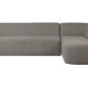 WOOOD Skr hjrnesofa, hyre - grmelert chenille polyester