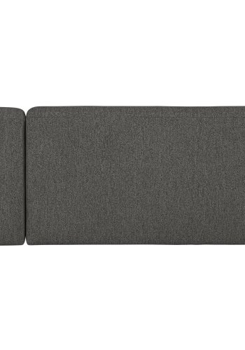 WOOOD Skr hjrnesofa, hyre - gr-svart melange chenille polyester