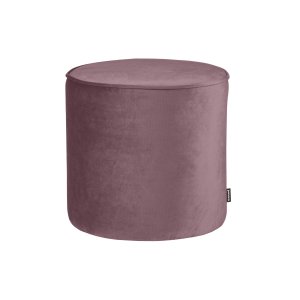 WOOOD Sara hj puf, rund - varm lilla polyester fljl (46)