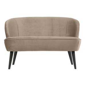 WOOOD Sara lille sofa - khaki polyester fljl og tr