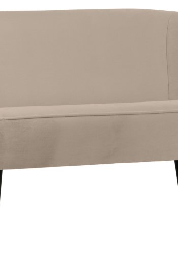 TRE Sara liten sofa - khaki polyester flyel og tre