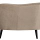 WOOOD Sara lounge lenestol, venstre - khaki polyester flyel og tre