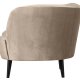 WOOOD Sara lounge lenestol, venstre - khaki polyester flyel og tre