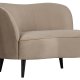 WOOOD Sara lounge lenestol, venstre - khaki polyester flyel og tre