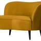 WOOOD Sara lounge lenestol, hyre - oker polyester flyel og tre