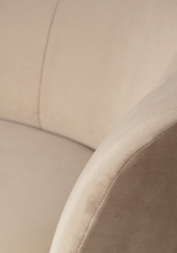 WOOOD Sara lounge lenestol, hyre - khaki polyester flyel og tre