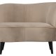 WOOOD Sara lounge lenestol, hyre - khaki polyester flyel og tre
