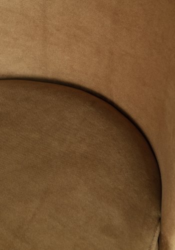 WOOOD Vogue spisebordstol - honninggul flyelspolyester og sort metall