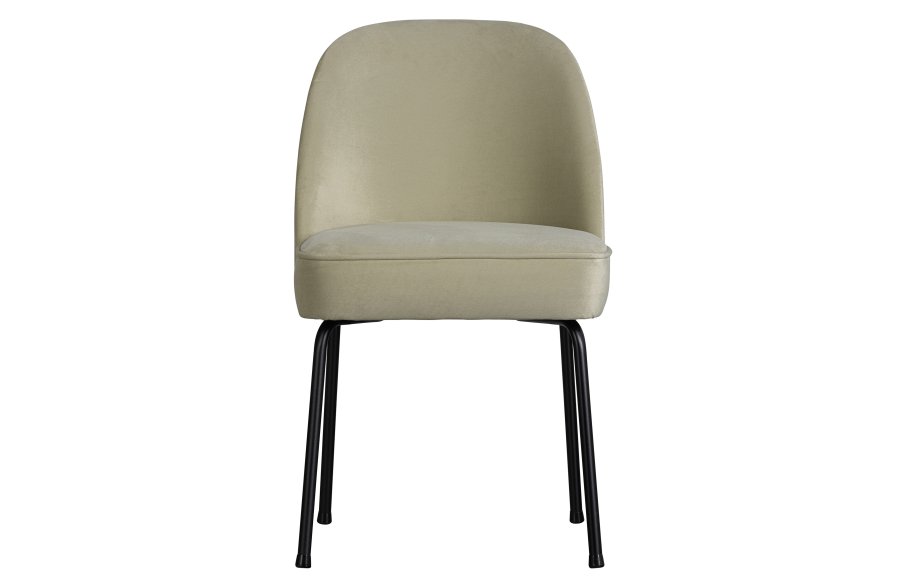 WOOOD Vogue spisebordstol - pistasj flyel polyester og svart metall