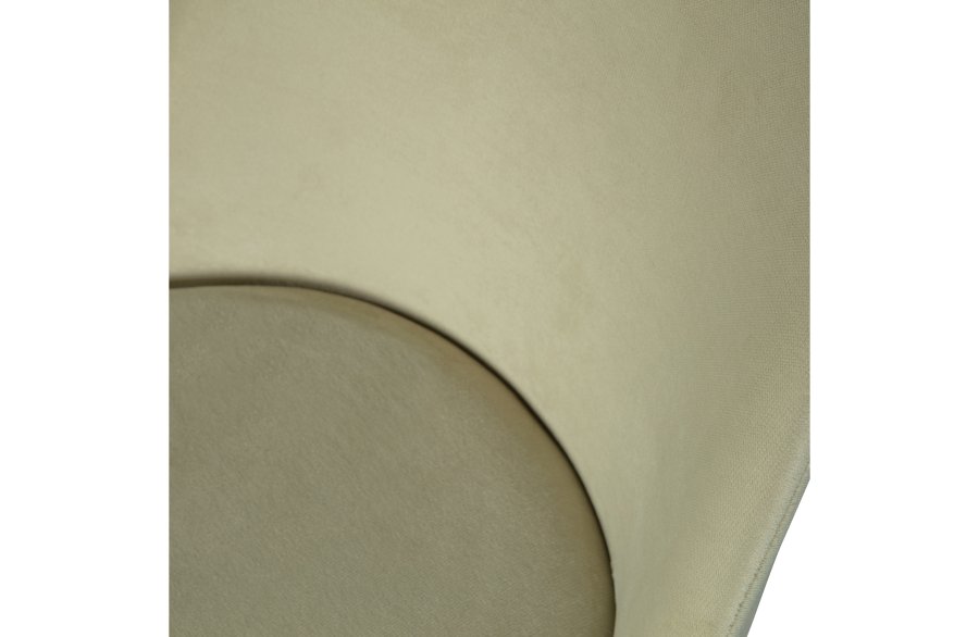 WOOOD Vogue spisebordstol - pistasj flyel polyester og svart metall