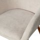 VTWONEN Base spisebordsstol, med armlener - sandmelert flyelspolyester og valnttfinish