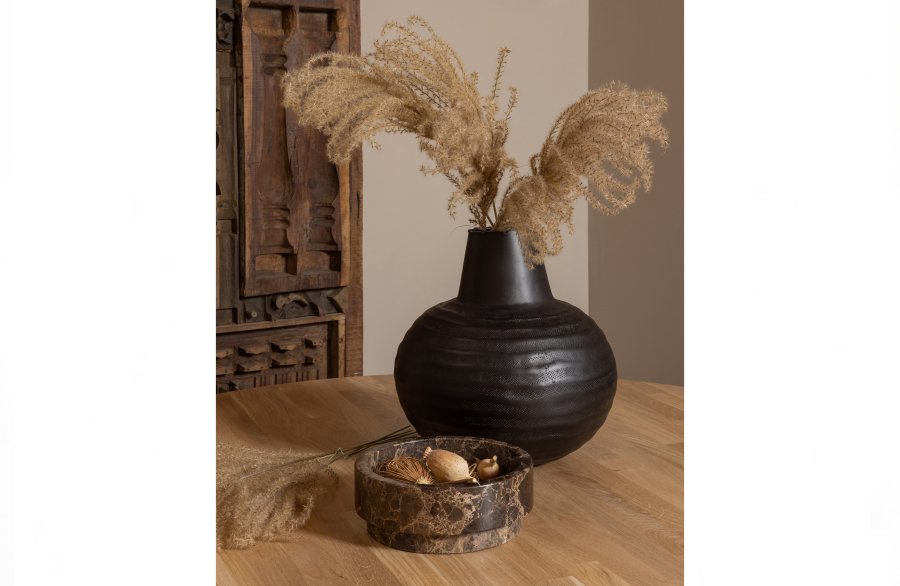 TRE Rhonda spisebord, rundt - naturlig matt eik (129)