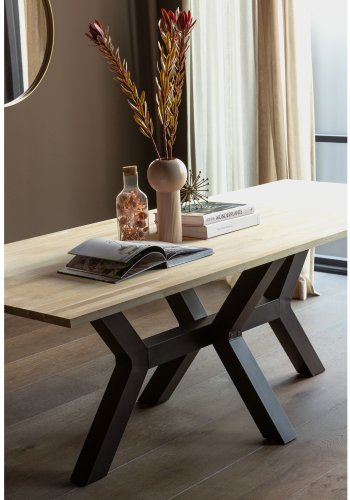 WOOOD Tablo Zeeland bordben til spisebord - matt sort metall