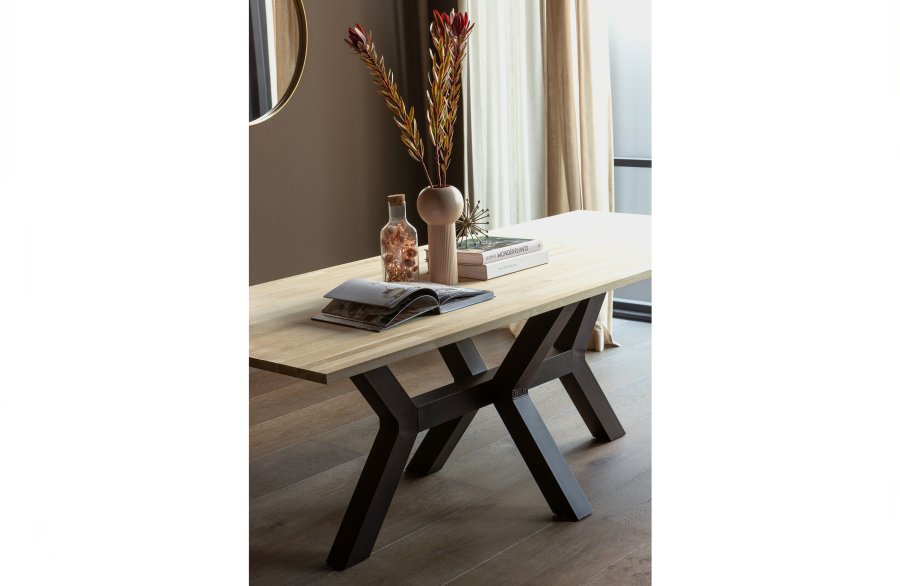 WOOOD Tablo Zeeland bordben til spisebord - matt sort metall