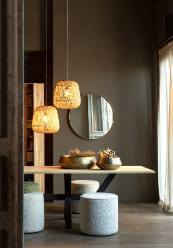 WOOOD Tablo Zeeland bordben til spisebord - matt sort metall