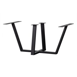 WOOOD Tablo Drenthe bordsben till matbord - mattsvart metall