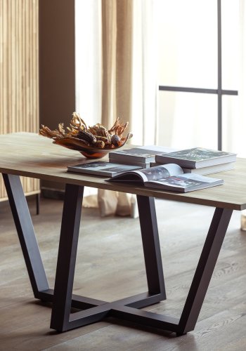 WOOOD Tablo Drenthe bordben til spisebord - matt sort metall