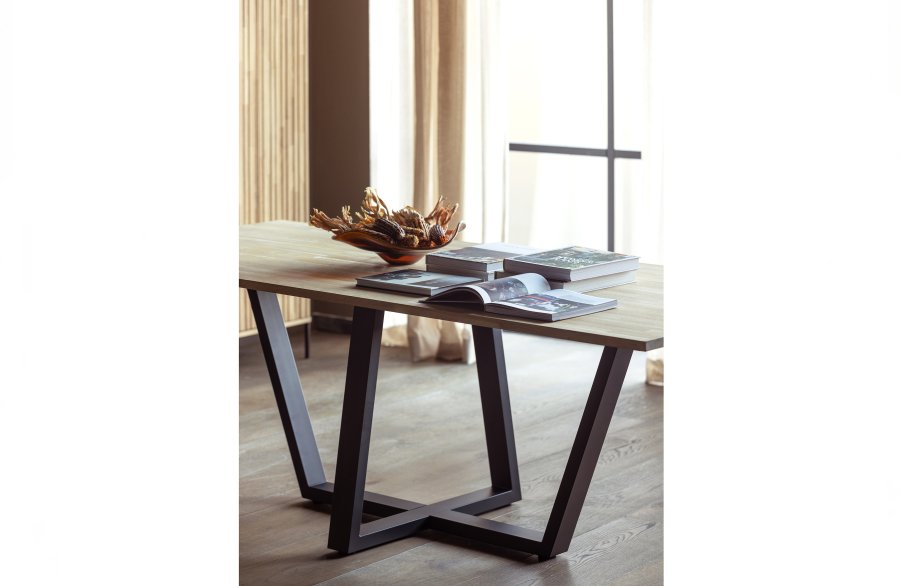 WOOOD Tablo Drenthe bordben til spisebord - matt sort metall