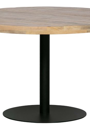 WOOOD Tablo Rundt bordben til spisebord - matt sort metall