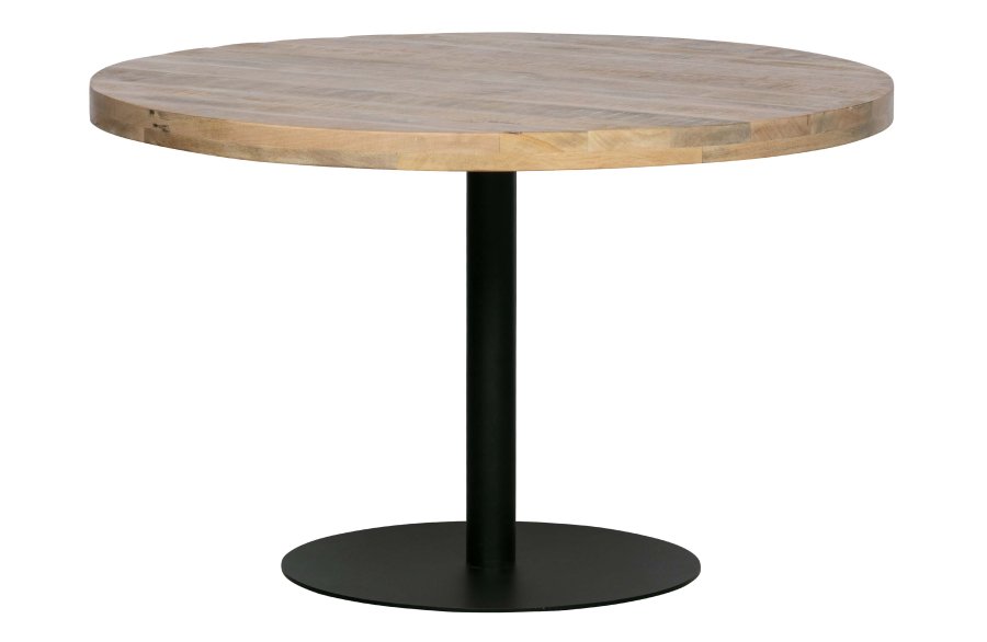 WOOOD Tablo Rundt bordben til spisebord - matt sort metall