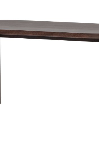 VTWONEN Ellipse spisebord, ovalt - brunt valnttfarget mangotre (90x180)