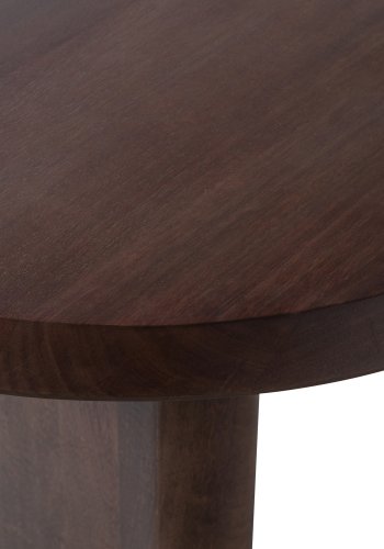 VTWONEN Ellipse spisebord, ovalt - brunt valnttfarget mangotre (90x180)