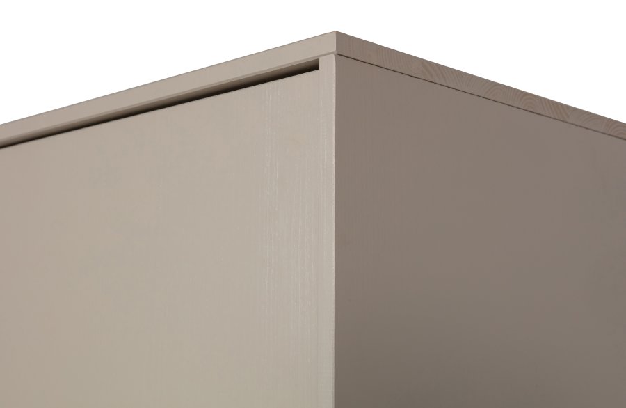 VTWONEN Dagsskap Enkeltskap, m. 1 trykk for  pne dren og 1 hylle - dakargrau furu (H:50)