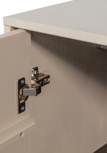 VTWONEN Dagsskap Enkeltskap, m. 1 trykk for  pne porten og 1 stang - dakargrau furu (H:110)