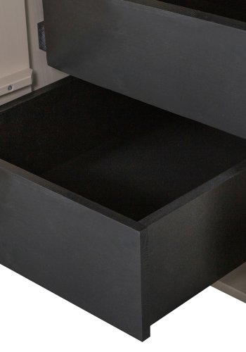 VTWONEN Daily Closet Enkelt skap, 1 dr, 2 skuffer, 2 hyller, 1 stang - dakargrau furu (H:200)