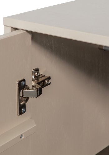 VTWONEN Dagsskap Dobbelt skap, m. 2 trykk for  pne drer og 2 stenger - dakargrau furu (H:110)