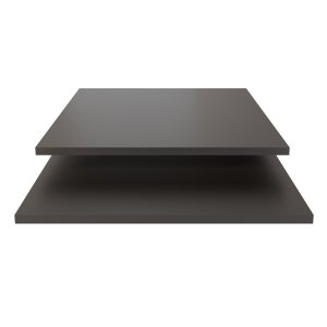 VTWONEN Daily Closet Enkelt tillbehör för garderob - svart spnskiva (47x54)