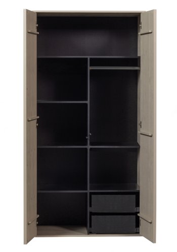 VTWONEN Daily Closet hyller for skap - svart sponplate (48x54) - 2 stk.