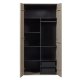 VTWONEN Daily Closet hyller for skap - svart sponplate (48x54) - 2 stk.