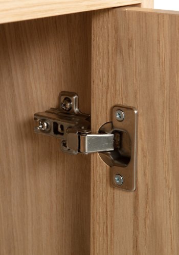 VTWONEN Modulrt underskap, m. 1 trykk for  pne dren og 1 hylle - naturlig matt eikefiner (40x40)