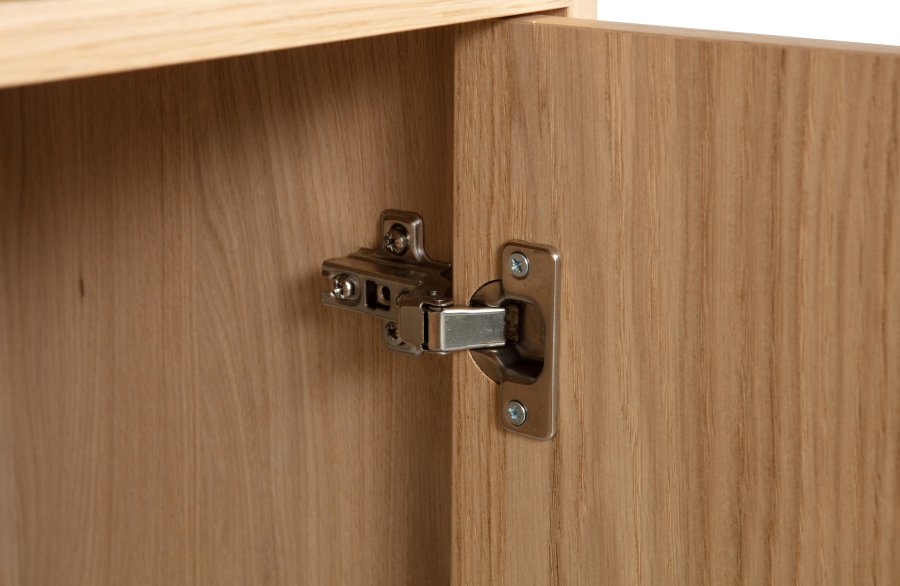 VTWONEN Modulrt underskap, m. 1 trykk for  pne dren og 1 hylle - naturlig matt eikefiner (40x40)