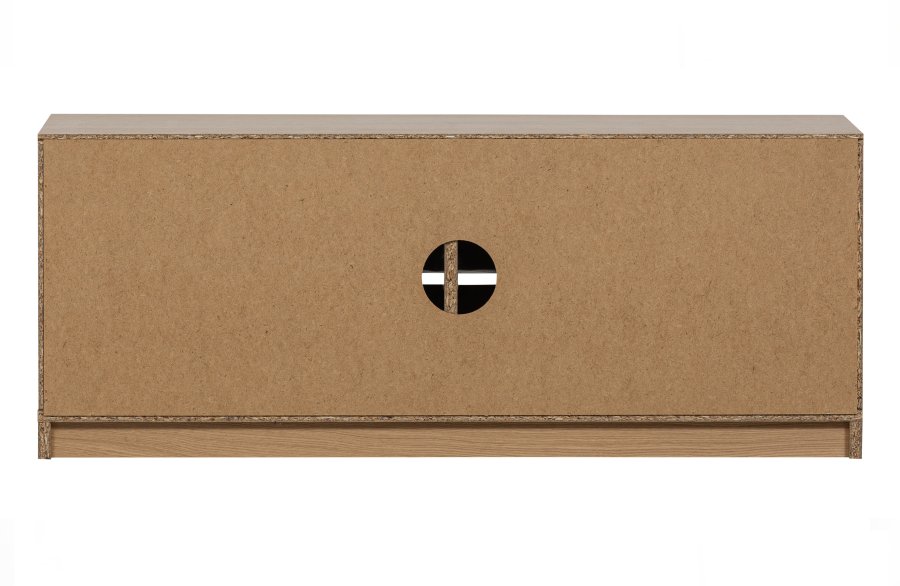 VTWONEN Modulrt underskap, m. 2 trykk for  pne drer og 2 hyller - naturlig matt eikefiner (110x40)