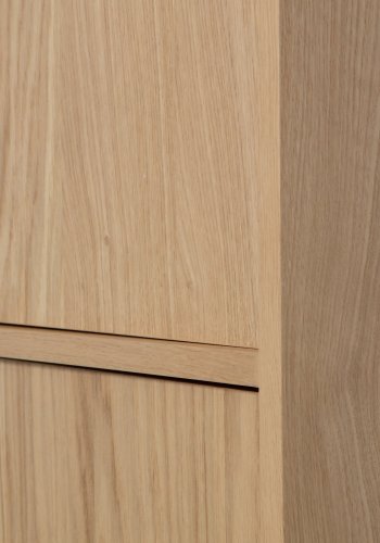 VTWONEN Modulrt overskap, m. 2 trykk for  pne drer og 4 hyller - naturlig matt eikefiner (40x40)