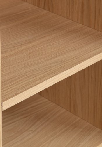 VTWONEN Modulrt overskap, m. 3 trykk for  pne drer og hyller - naturlig matt eikefiner (77x40)