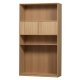 VTWONEN Modulrt overskap, m. 2 trykk for  pne drer og hyller - naturlig matt eikefiner (110x40)