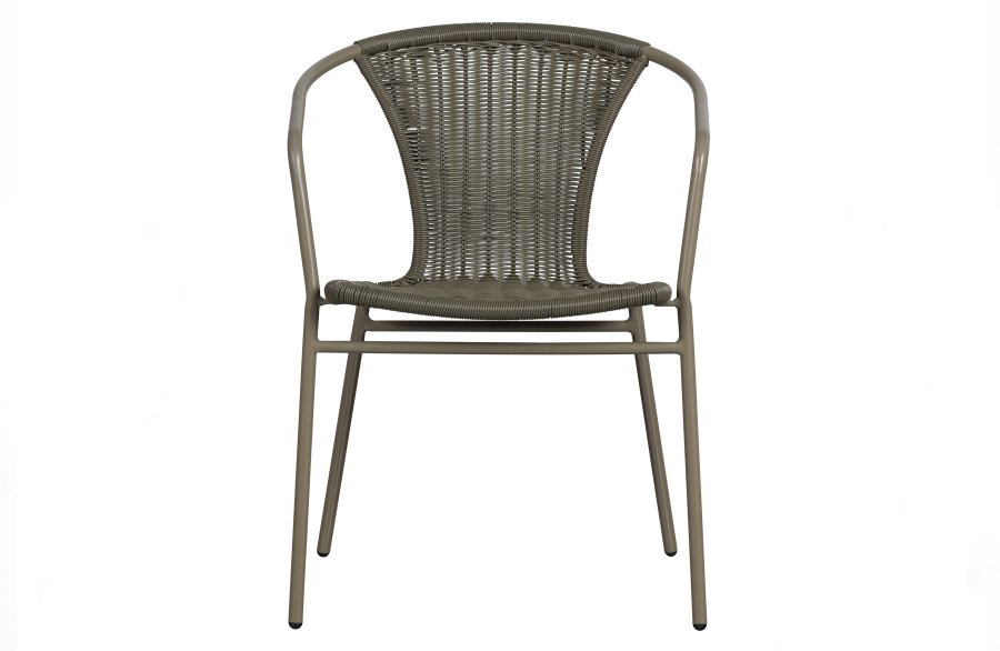 WOOOD EKSKLUSIV Weston hagestol, m. armlener, stablebar - jungel polyrattan og metall