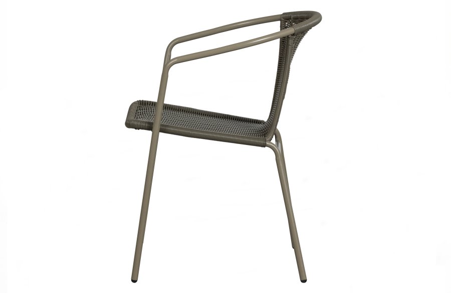 WOOOD EKSKLUSIV Weston hagestol, m. armlener, stablebar - jungel polyrattan og metall