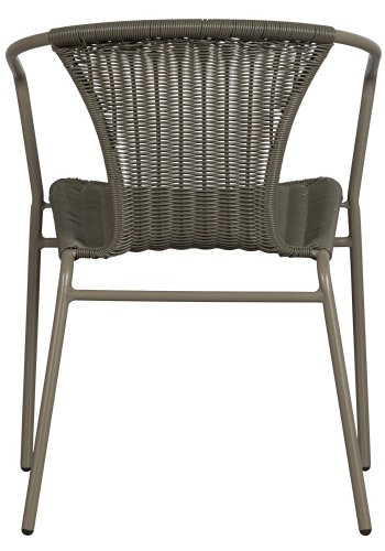 WOOOD EKSKLUSIV Weston hagestol, m. armlener, stablebar - jungel polyrattan og metall